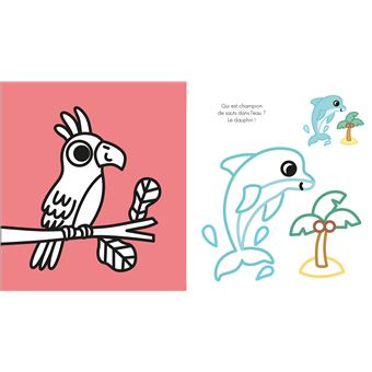 Coloriages à bords pailletés - Gaspard le guépard