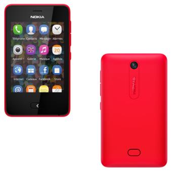 Nokia Asha 501, Double SIM, Rouge - 1