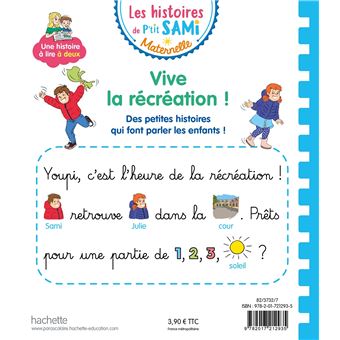 Les histoires de P'tit Sami (3-5 ans) :  Vive la récréation !