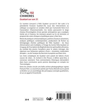 Chimères 102 – Guattari sur son 31
