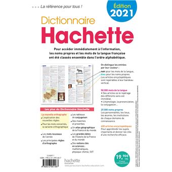 Dictionnaire hachette 2021