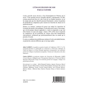 L'émancipation de soi par le savoir