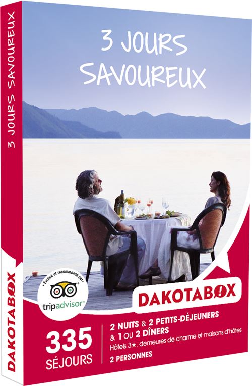 Coffret cadeau Dakotabox 3 jours savoureux