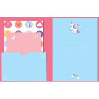 Mon set de correspondance à moi - Licornes