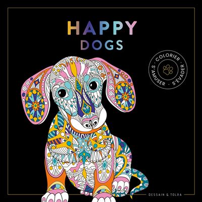Happy dogs a colorier et a encadrer