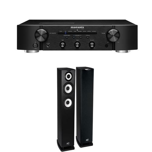 Amplificateur hi-fi Marantz PM6007 Noir + Enceinte colonne Cabasse Java MC40 Noir brossé vendue par paire