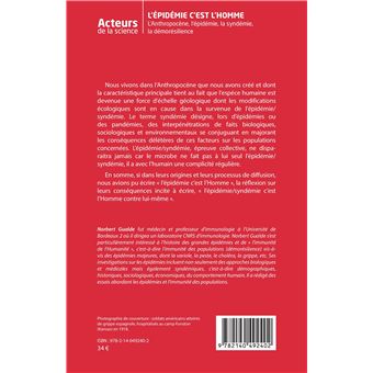 L'épidémie c'est l'homme