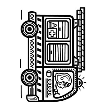 Peinture magique à l'eau, Les pompiers