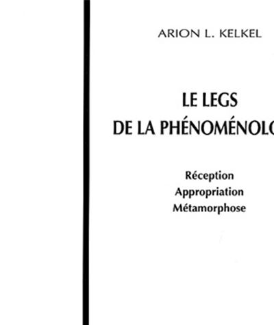 Le legs de la phénoménologie