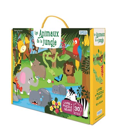 Les animaux de la jungle - Puzzle géant -  Collectif - Boîte ou accessoire