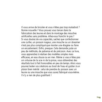 Je fabrique mes leurres et mes mouches