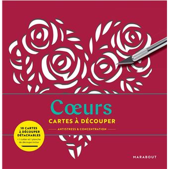 Cartes à découper - Coeurs