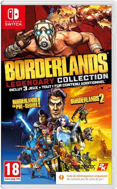Acheter Borderlands Legendary Collection Edition Code in a Box Nintendo Switch État correct - 57,64 € Borderlands Legendary Collection Edition Code in a Box Nintendo Switch État correct - Take-Two Interactive reconditionné disponible sur Fnac