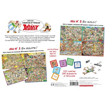 Mon jeu cherche et trouve Astérix - coffret avec plateau et cartes