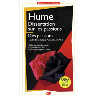 Traité de la nature humaine Dissertation sur les passions - Les ...
