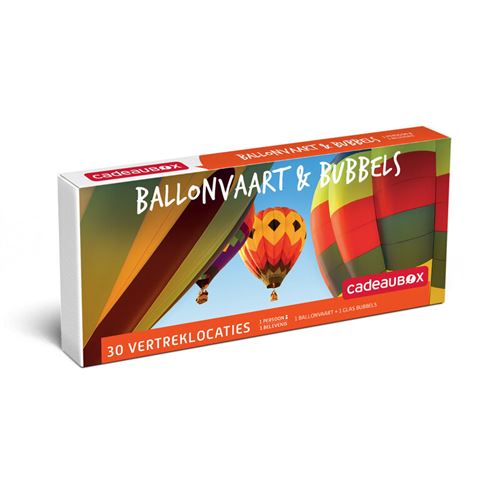 Coffret cadeau CADEAUBOX Ballonvaart & Bubbels - NL