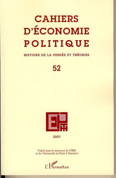 Cahiers d'économie politique -  Collectif - broché
