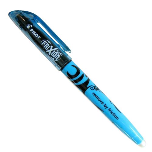 FRIXION Lot de 5 Surligneurs FRIXION Light Pointe Biseaut&eacute;e Bleu