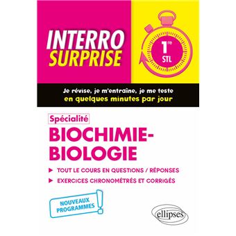 Spécialité Biochimie-biologie - Première STL - Nouveaux programmes