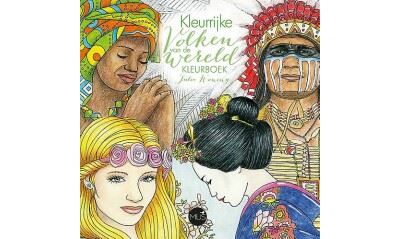 Kleurrijke volken van de wereld kleurboek