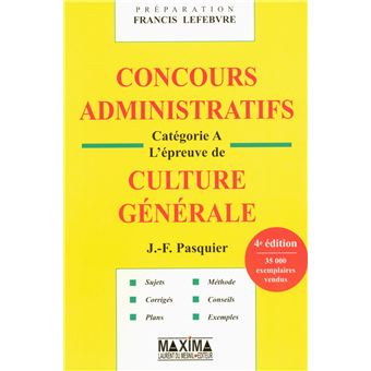 Concours administratifs Catégorie A - 4e éd. NP - 1