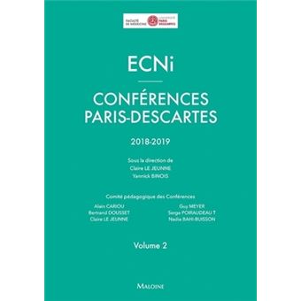 ECNI conferences paris-descartes volume 2 2018-2019