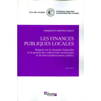 Finances publiques locales - Rapport sur la situation financière