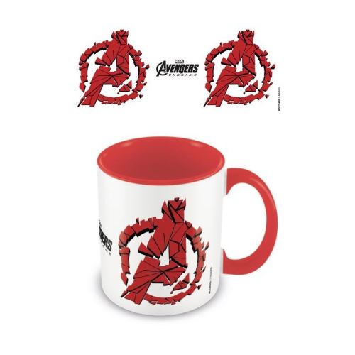 AVENGERS ENDGAME-COLOURED INNER MUG-SHATTERED LOGO