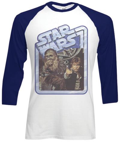 Tee-shirt Star wars Classic Chewie and Han navy taille large