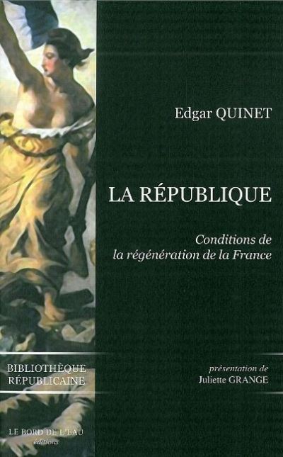 La Republique - Edgar Quinet - broché
