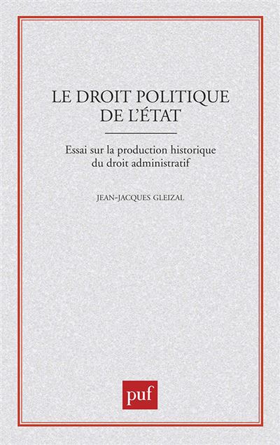 Le droit politique de l'État
