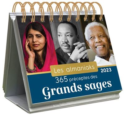 Almaniak 365 préceptes de grands sages 2023 - calendrier 1 citation par jour