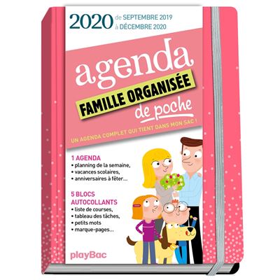 Agenda de poche rose