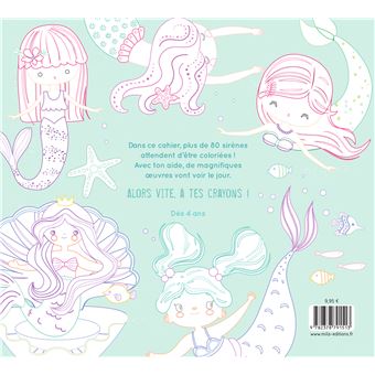 Mon gros cahier de sirènes à colorier