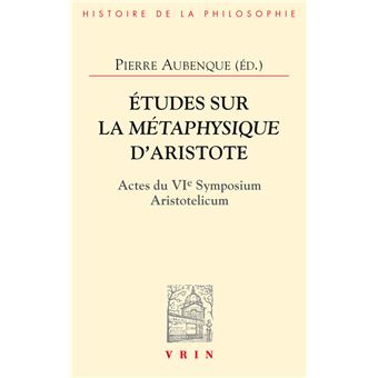 Études sur la Métaphysique d'Aristote
