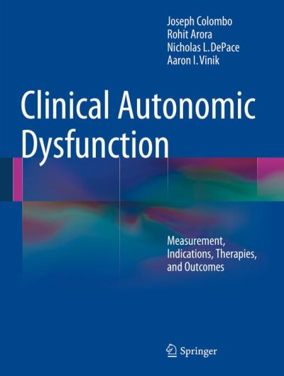 Clinical Autonomic Dysfunction - Relié - Joseph Colombo - Achat Livre ...