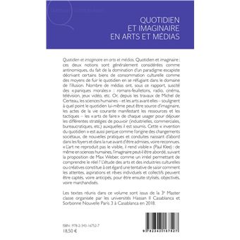 Quotidien et imaginaire en arts et médias