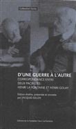 D’une guerre à l’autre : Correspondance entre deux pacifistes