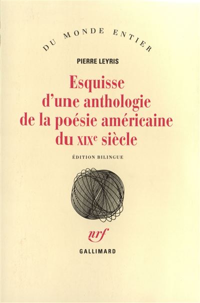 Esquisse anthologie poesie americaine du 19eme siecle