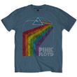 T-Shirt Pink Floyd Prism Arch Snow Wash Unisex Denim