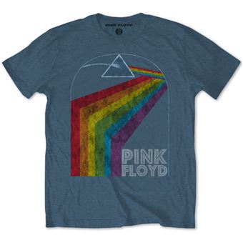 T-Shirt Pink Floyd Prism Arch Snow Wash Unisex Denim