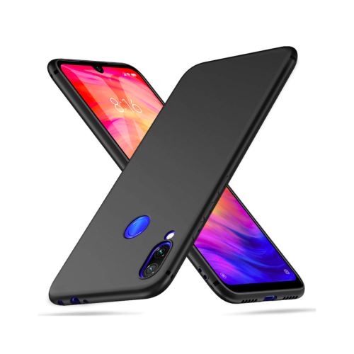 Wave Silicone Case Zwart voor Xiaomi Redmi Note 7