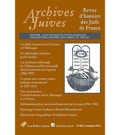 Archives Juives n°46/2 -  Collectif - broché