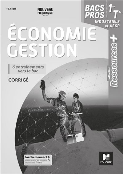 Ressources Plus Economie Gestion Re Tle Bac Pro Ed Corrig