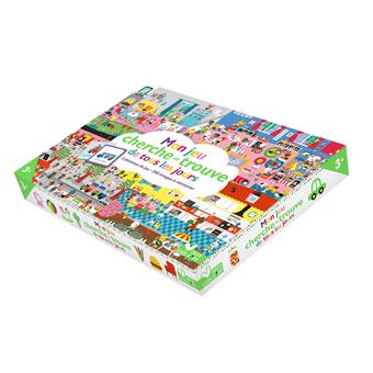 Mon jeu cherche et trouve de tous les jours - coffret avec plateau et cartes