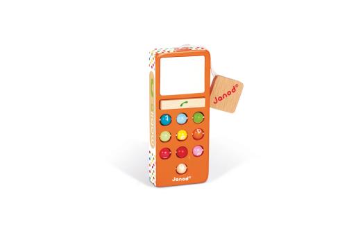 Téléphone pour enfant en bois avec sons Janod - 13,40€