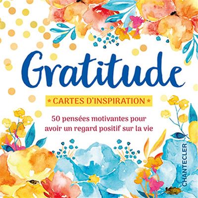 Gratitude - Cartes d'inspiration
