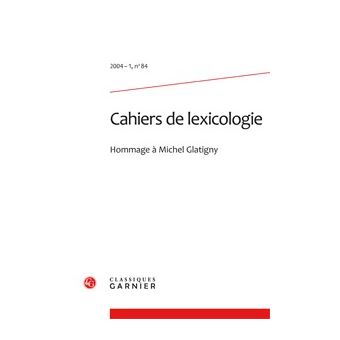 Cahiers de lexicologie 2004 - broché - Gaston Gross, Collectif - Achat ...