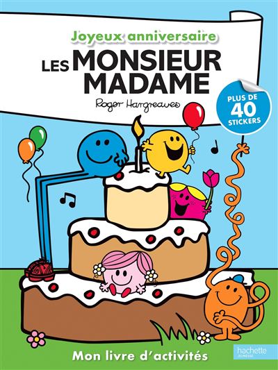 Monsieur Madame Monsieur Madame Joyeux Anniversaire Roger Hargreaves Broche Achat Livre Fnac