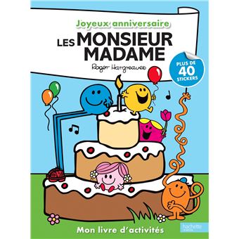 Monsieur Madame Monsieur Madame Joyeux Anniversaire Roger Hargreaves Broche Achat Livre Fnac